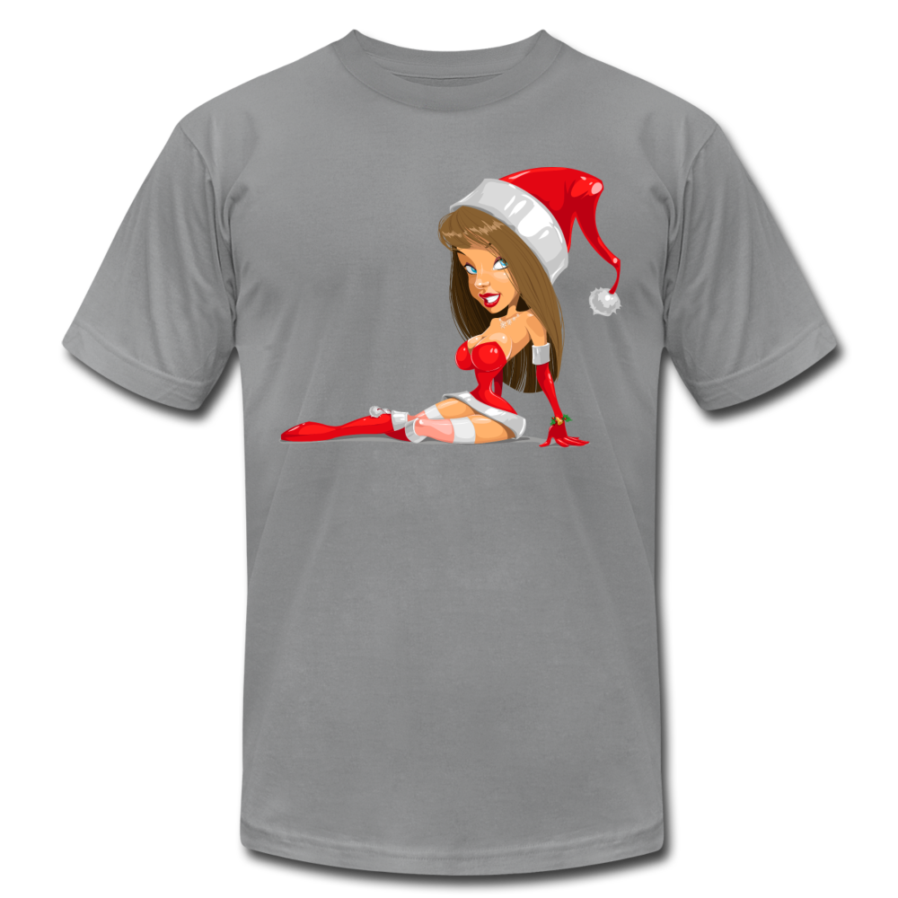 Santa Girl X-Mas T-Shirt - slate