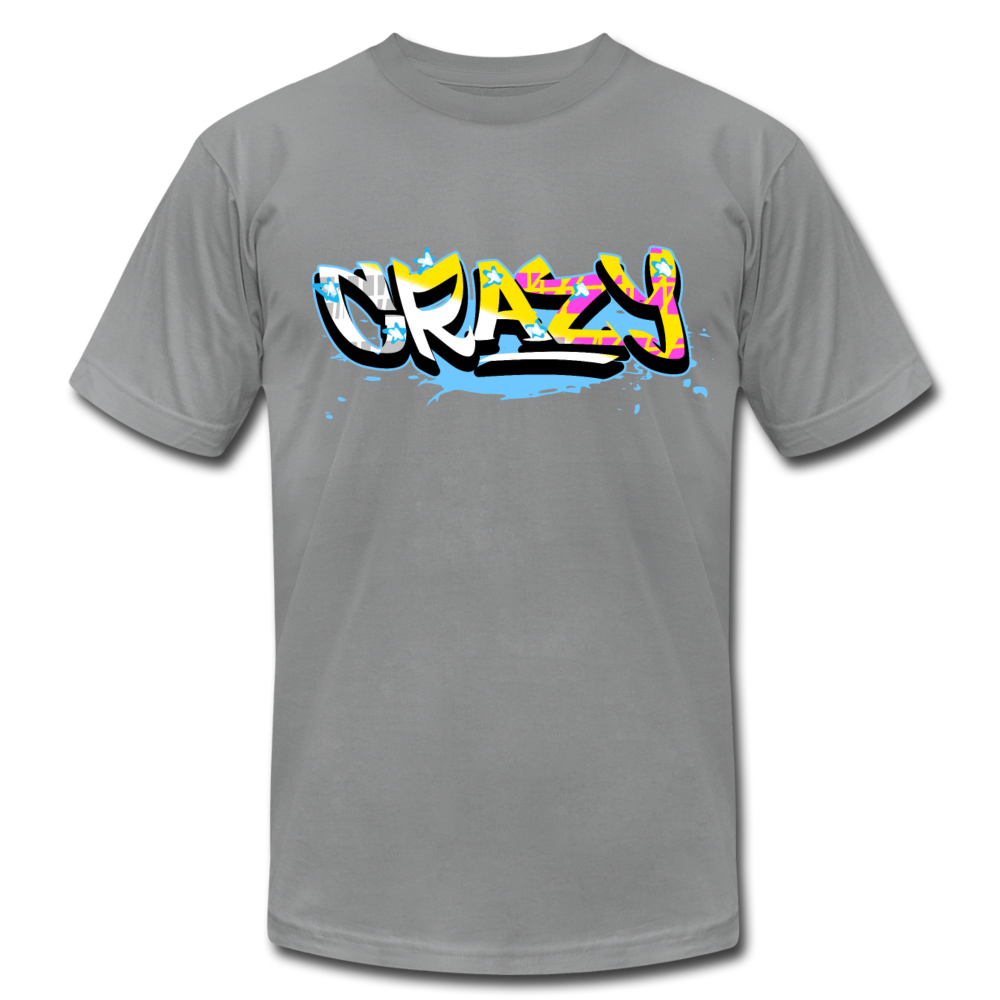 Colorful Crazy Graffiti T-Shirt - slate