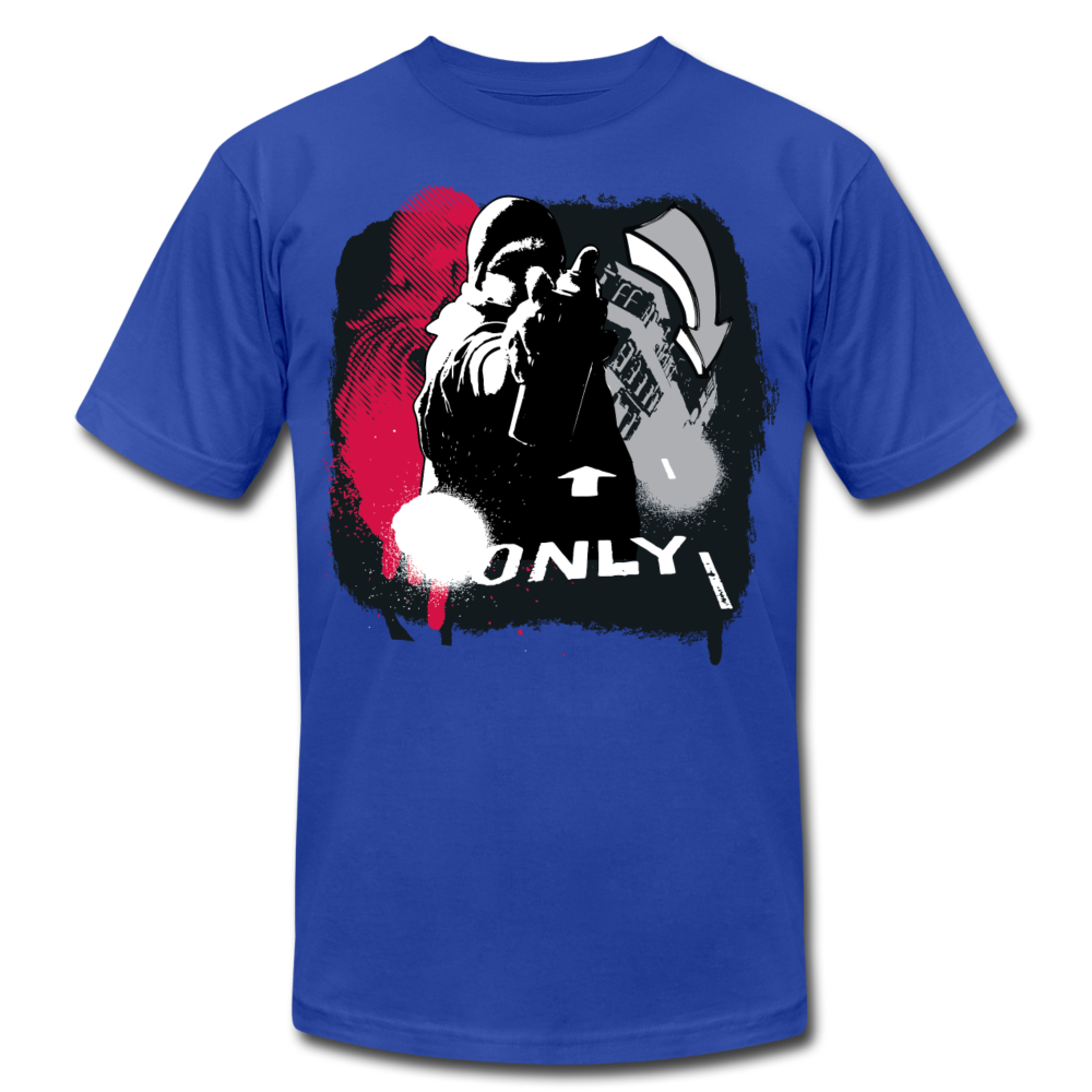 Abstract Graffiti Artist T-Shirt - royal blue