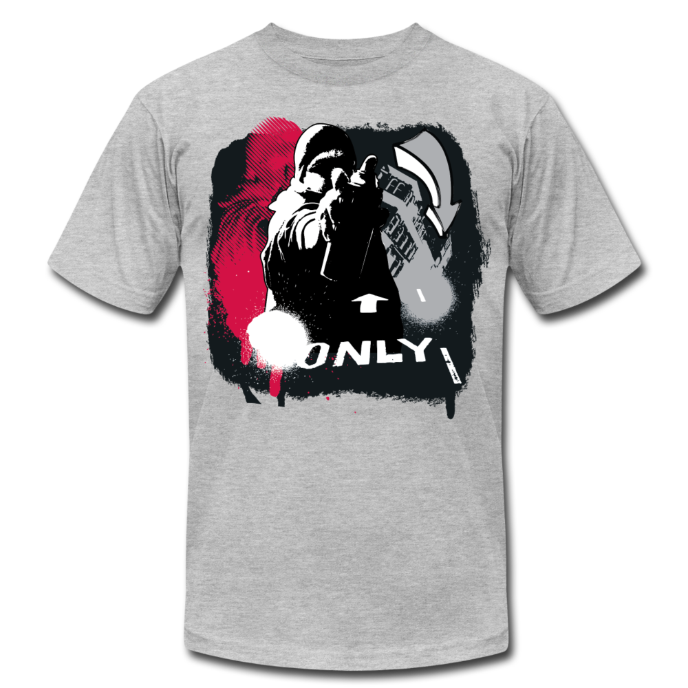 Abstract Graffiti Artist T-Shirt - heather gray