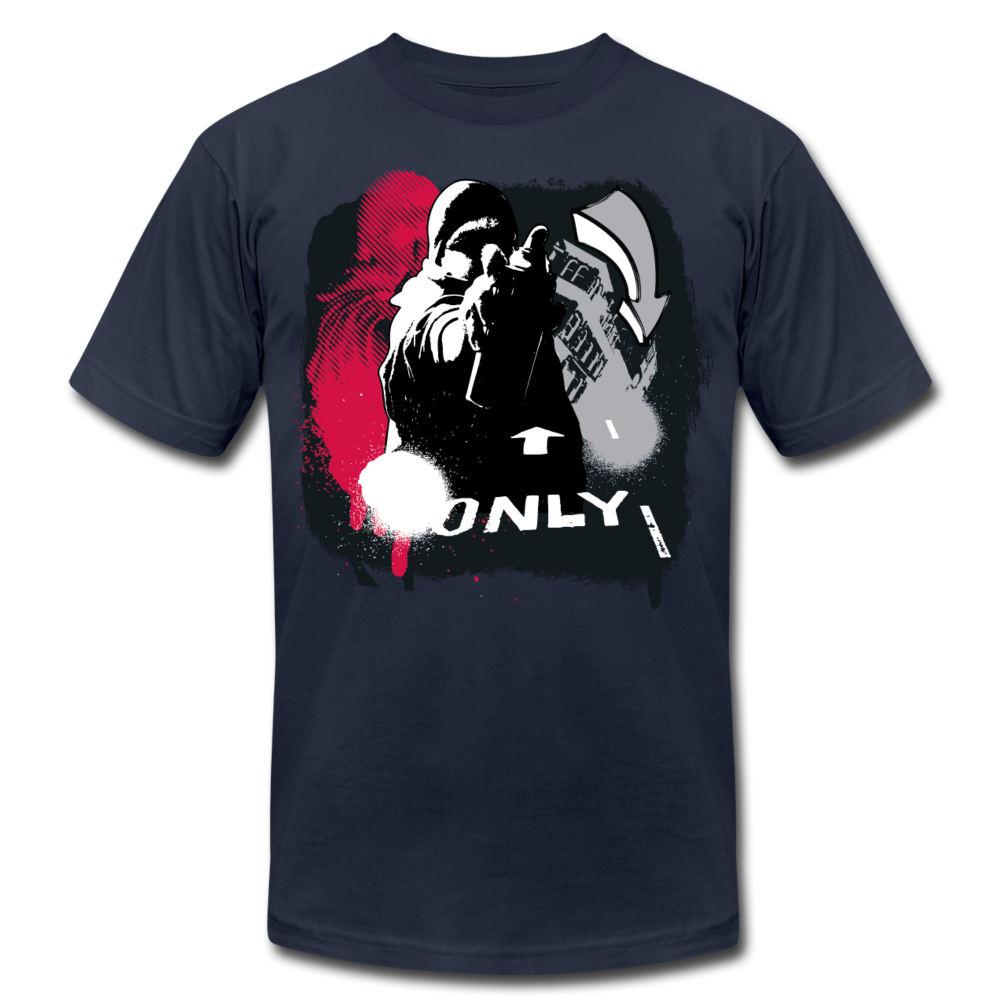 Abstract Graffiti Artist T-Shirt - navy