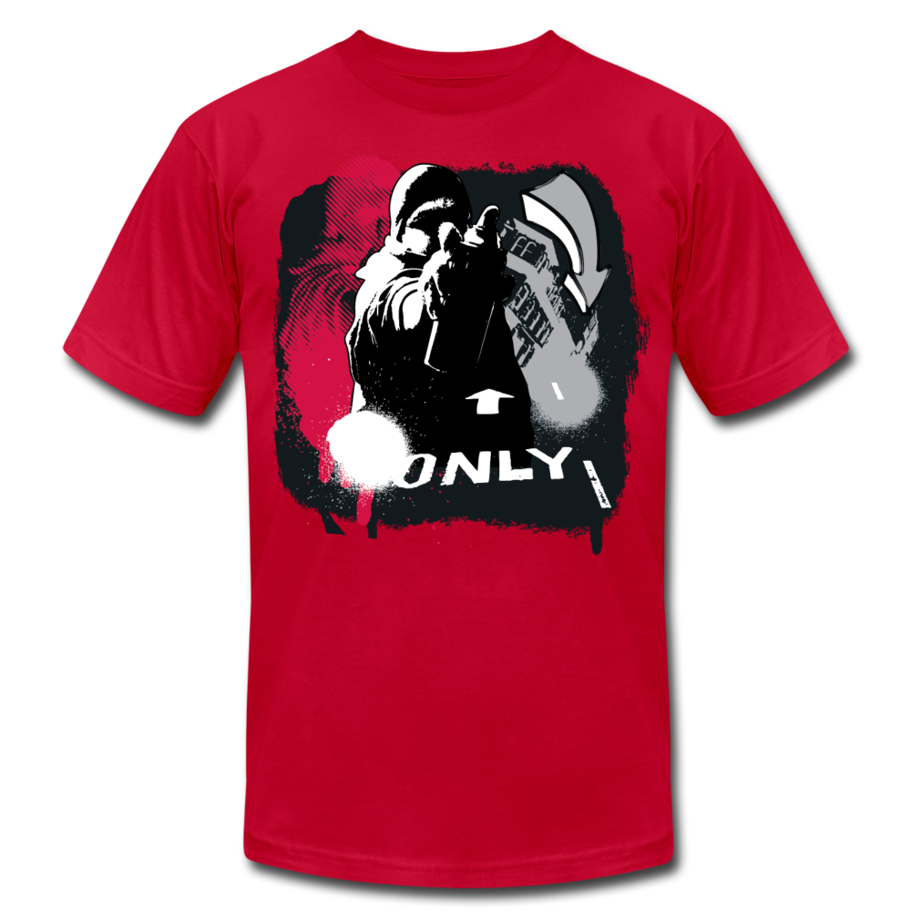 Abstract Graffiti Artist T-Shirt - red