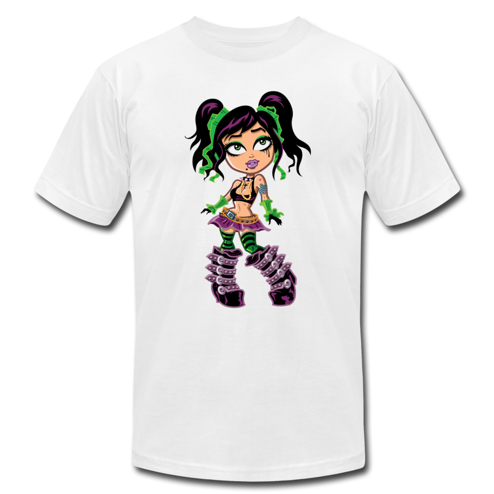 Cartoon Girl T-Shirt - white