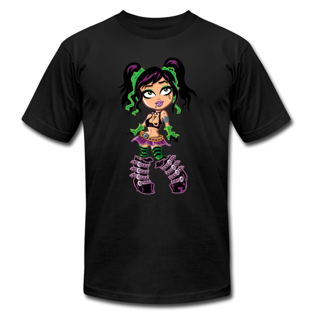 Cartoon Girl T-Shirt - black