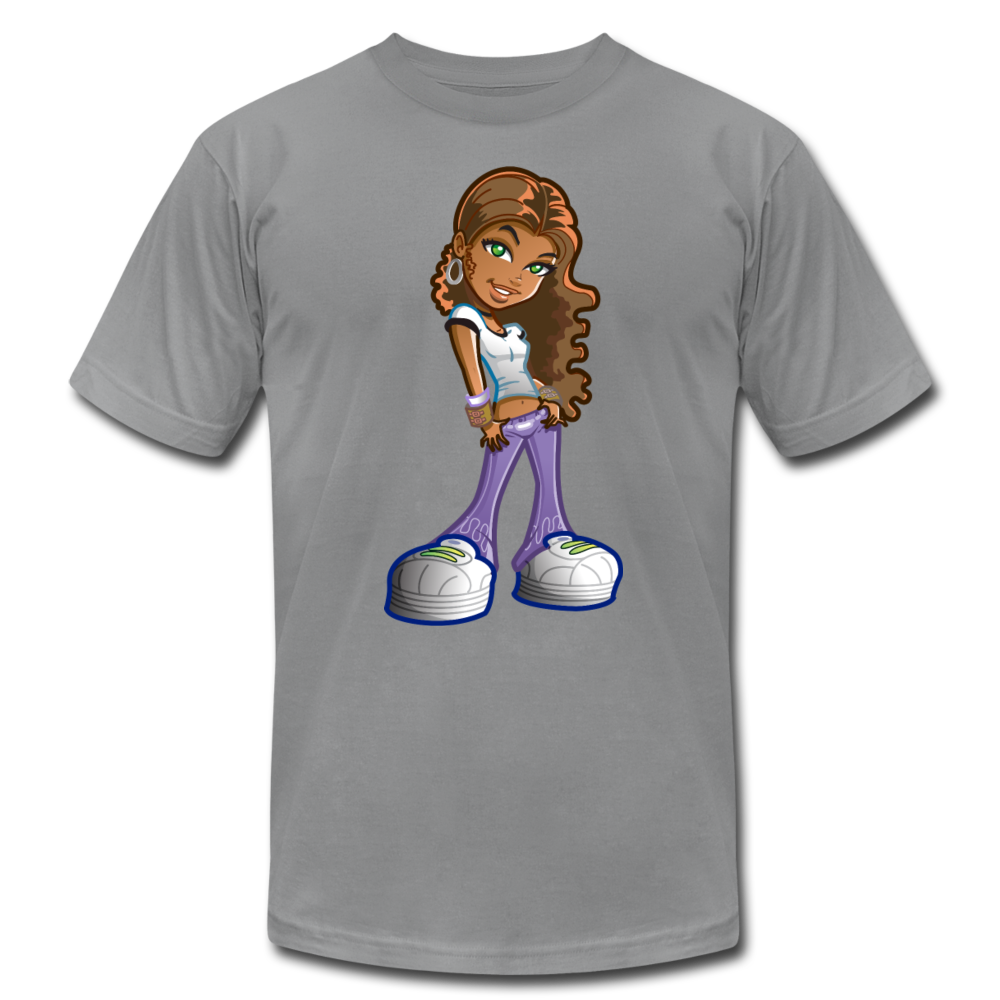 Cartoon Girl T-Shirt - slate