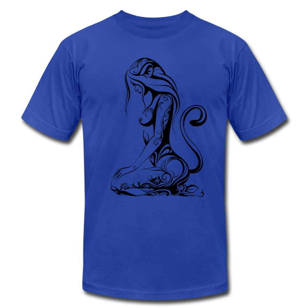 Tribal Maori Girl T-Shirt - royal blue