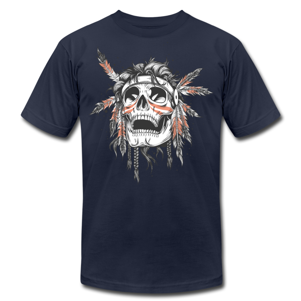 Indian Skull T-Shirt - navy