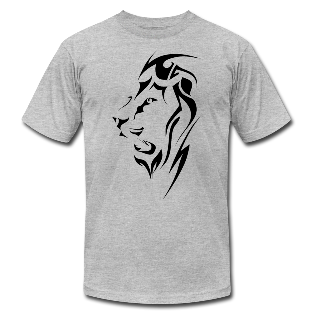 Tribal Maori Lion T-Shirt - heather gray