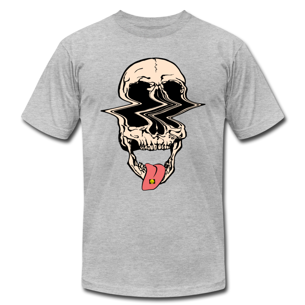 Acid Skull T-Shirt - heather gray