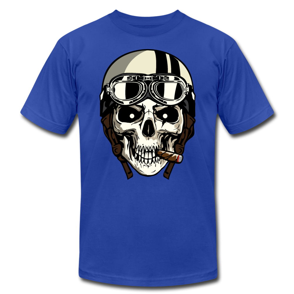 Racer Skull T-Shirt - royal blue