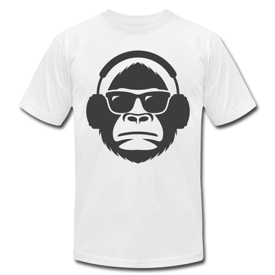 Monkey Headphones T-Shirt - white