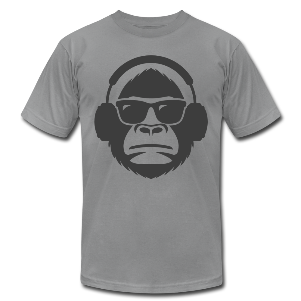 Monkey Headphones T-Shirt - slate