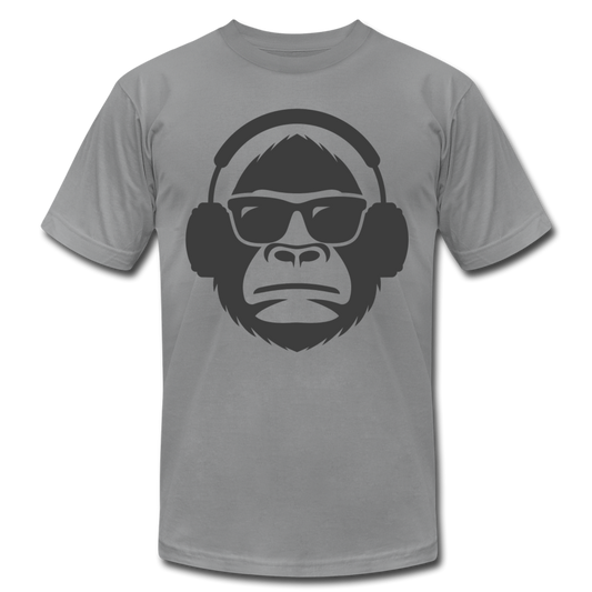 Monkey Headphones T-Shirt - slate