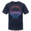 Skull Headphones T-Shirt - navy