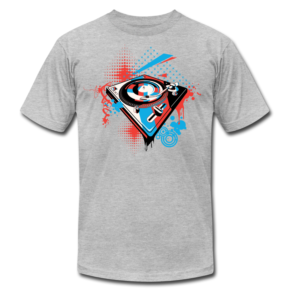 Abstract Turntable T-Shirt - heather gray