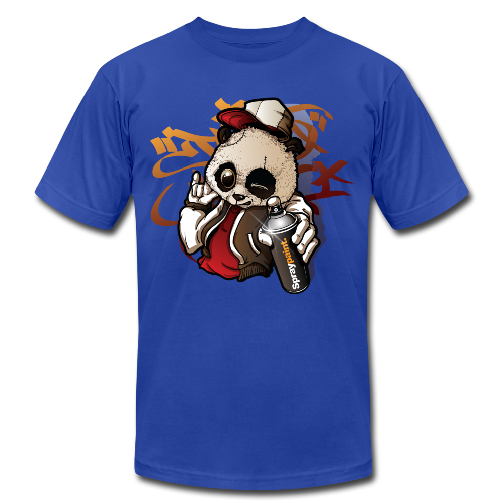 Hip Hop Panda Graffiti Artist T-Shirt - royal blue