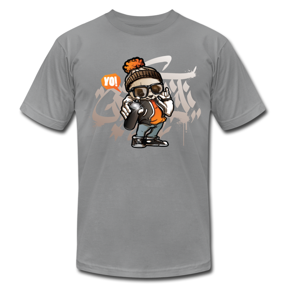 Hip Hop Panda Graffiti Artist T-Shirt - slate