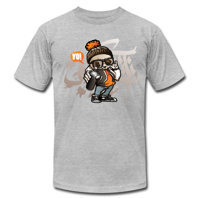 Hip Hop Panda Graffiti Artist T-Shirt - heather gray