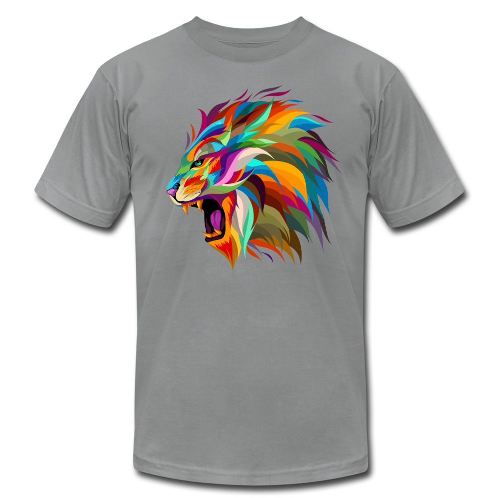 Colorful Abstract Lion T-Shirt - slate