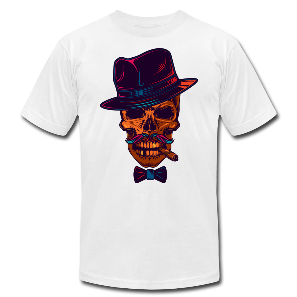 Skull Fedora T-Shirt - white