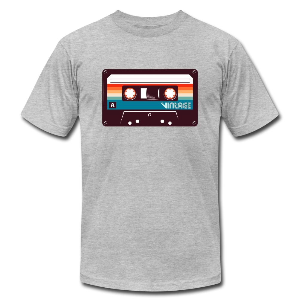 Vintage Cassette Tape T-Shirt - heather gray