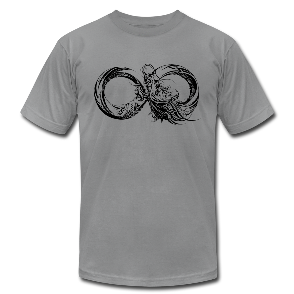 Tribal Maori Infinity Dragon T-Shirt - slate