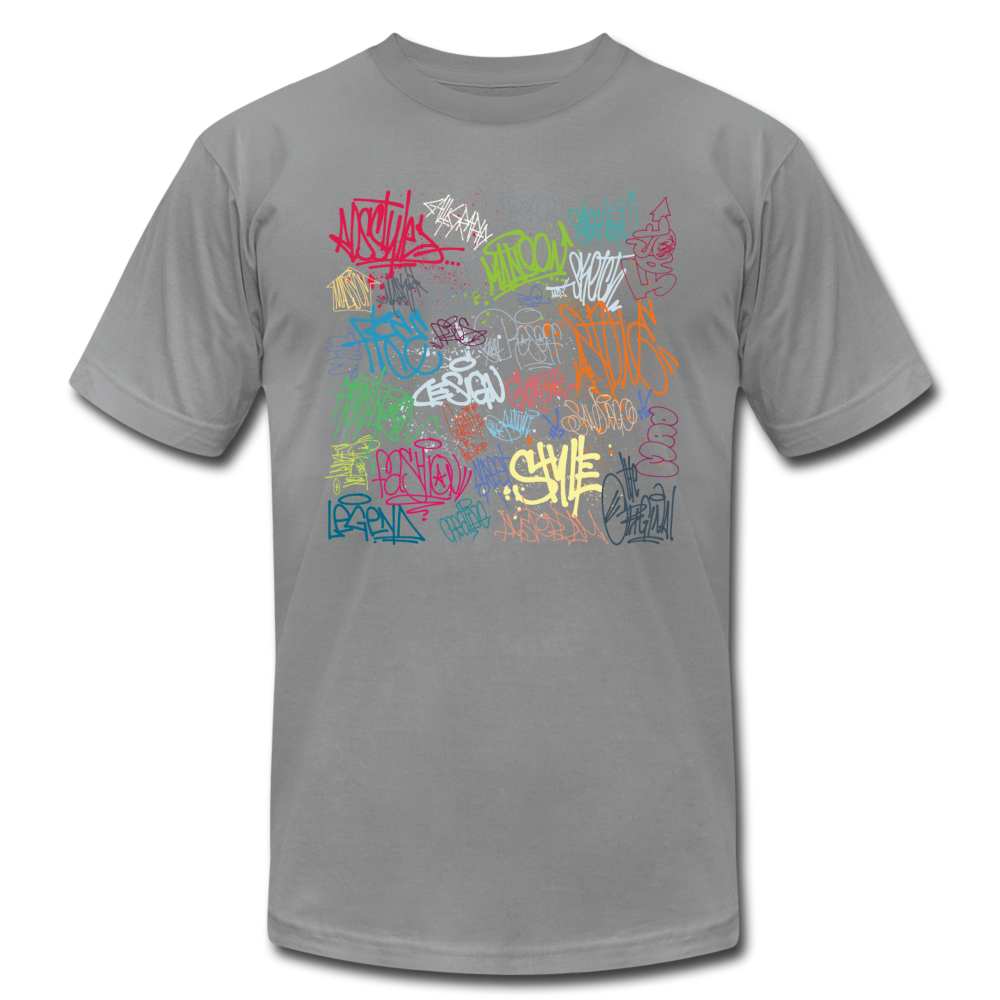 Graffiti Street Art T-Shirt - slate