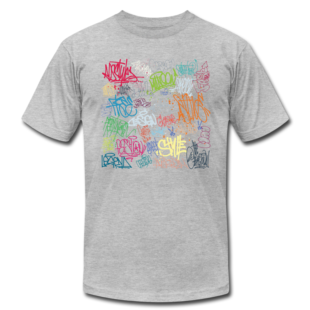 Graffiti Street Art T-Shirt - heather gray