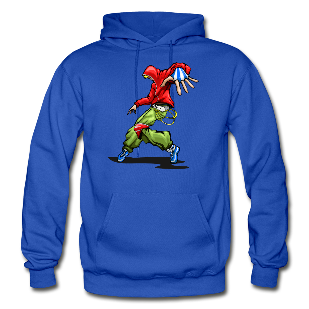 Hip Hop Dancer Cartoon Hoodie - royal blue