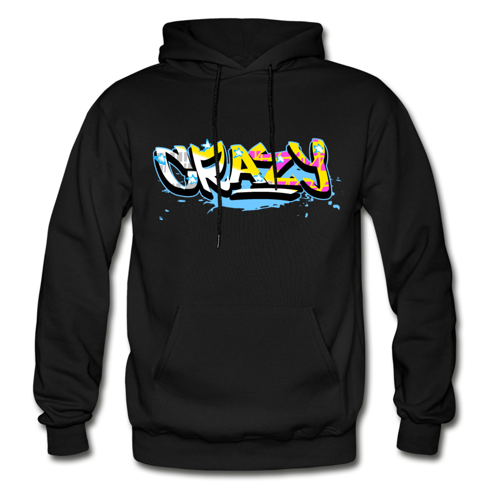 Crazy Graffiti Hoodie - black