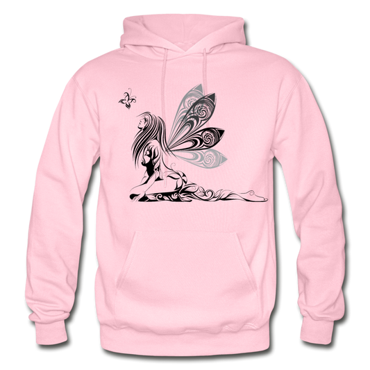 Tribal Maori Fairy Butterfly Girl Hoodie - light pink