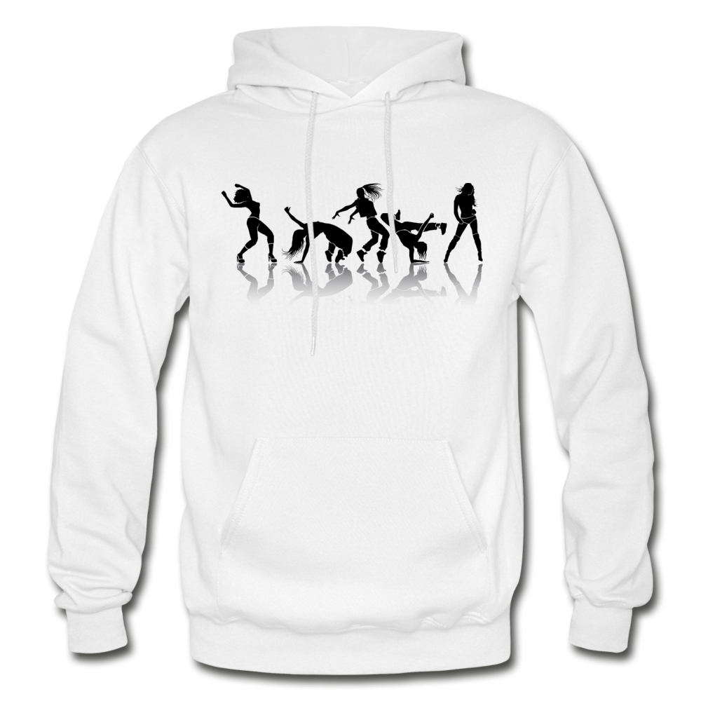 Dancing Silhouettes Hoodie - white