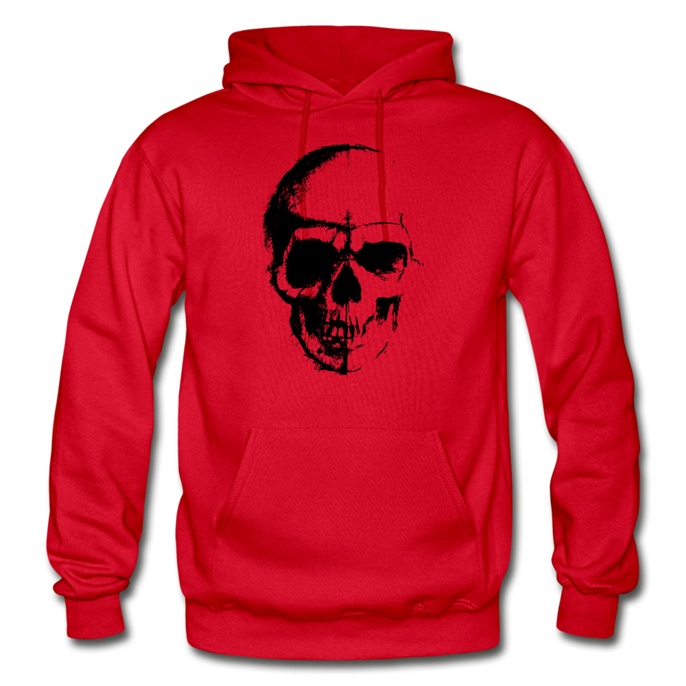 Abstract Skull Hoodie - red