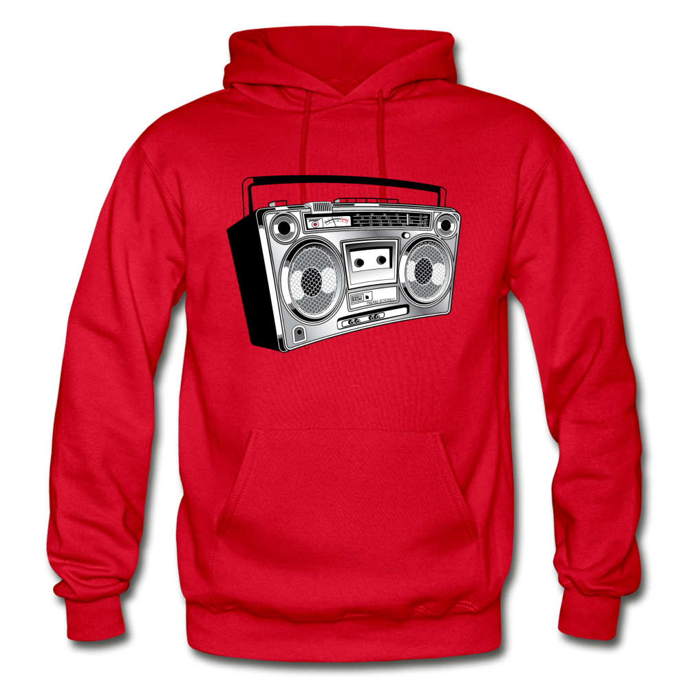 Boombox Stereo Hoodie - red