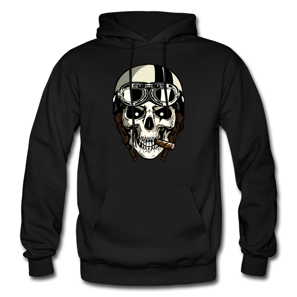 Skull Racer Hoodie - black
