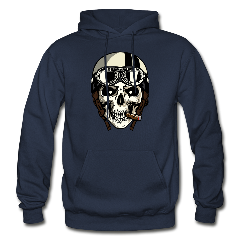 Skull Racer Hoodie - navy