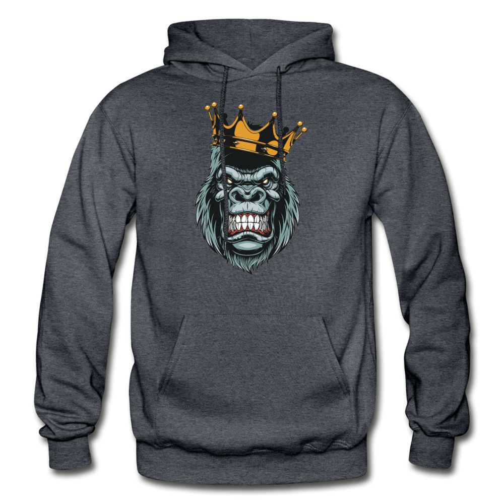 Gorilla Crown Hoodie - charcoal gray
