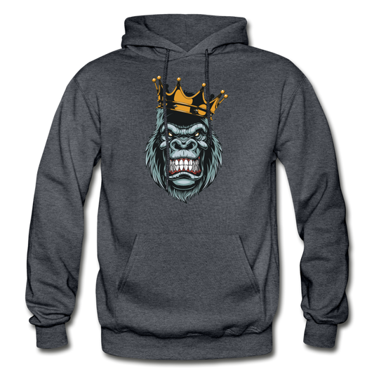 Gorilla Crown Hoodie - charcoal gray