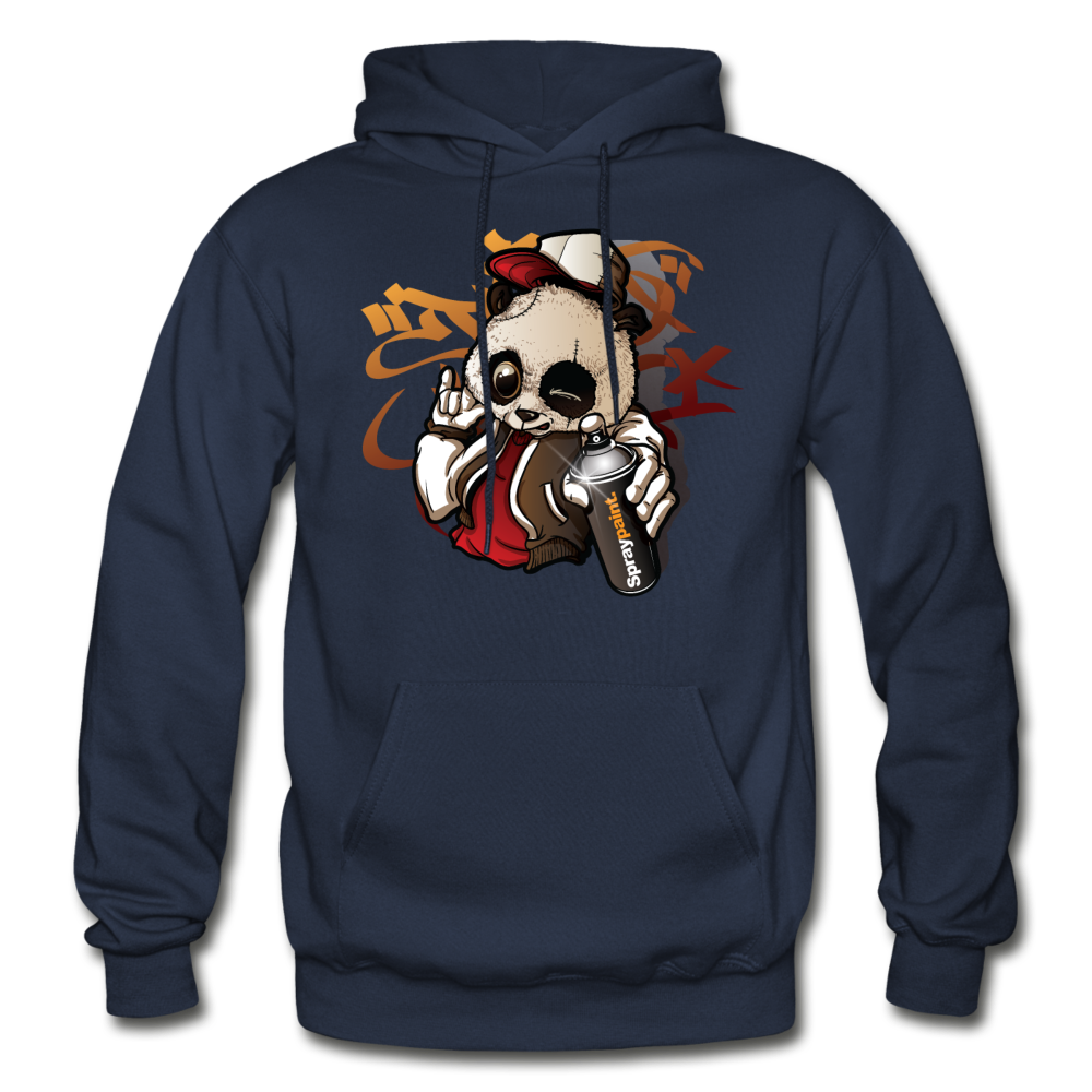 Hip Hop Panda Graffiti Artist Hoodie - navy