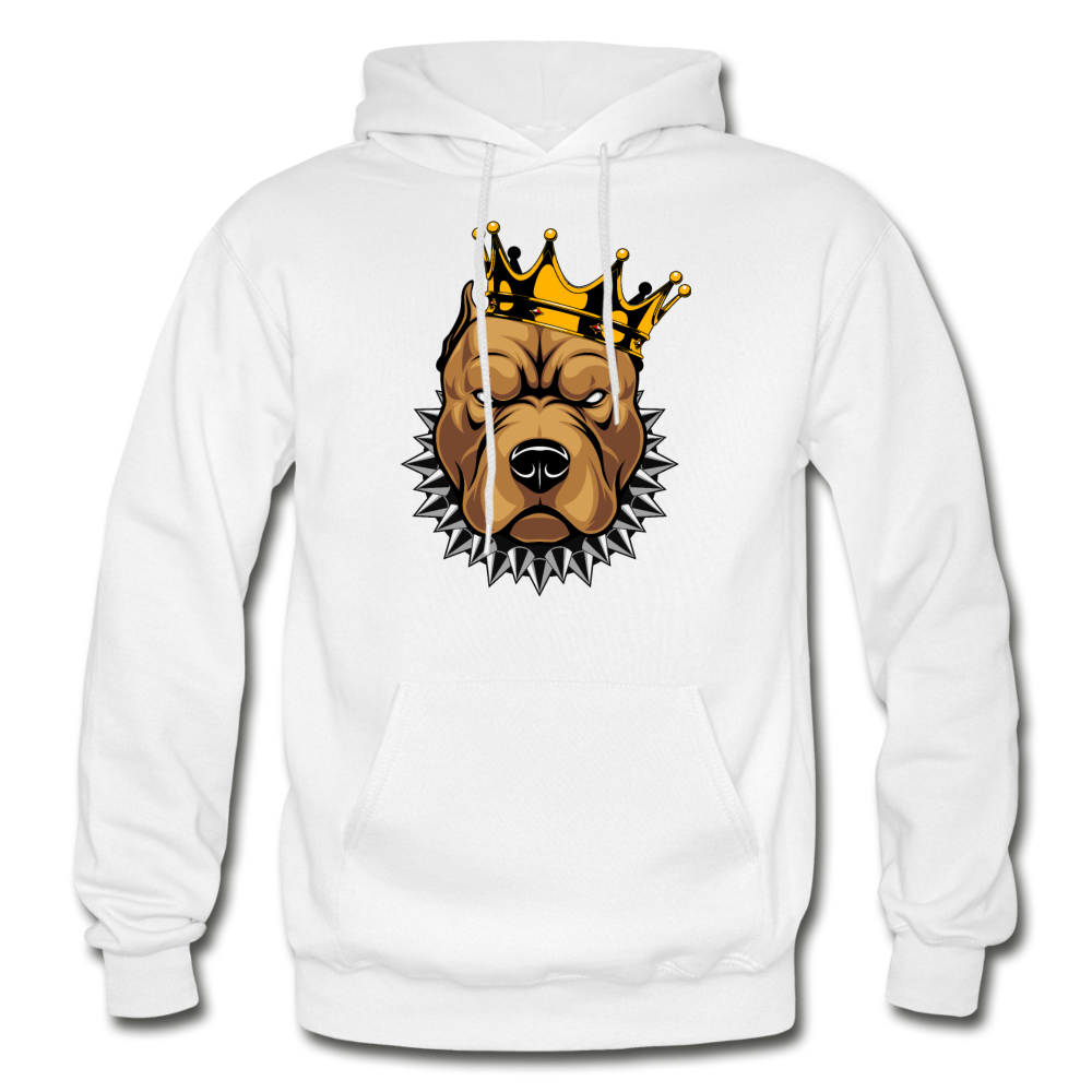 Pitbull Crown Hoodie - white