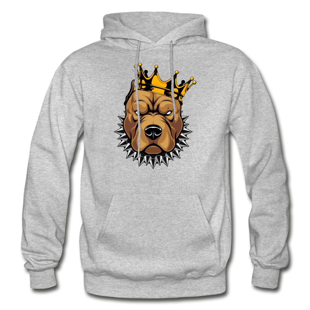 Pitbull Crown Hoodie - heather gray