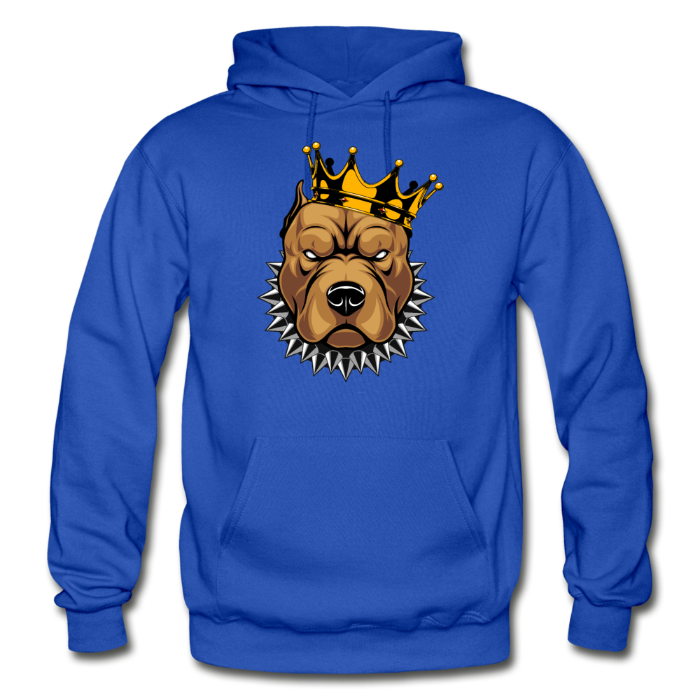 Pitbull Crown Hoodie - royal blue