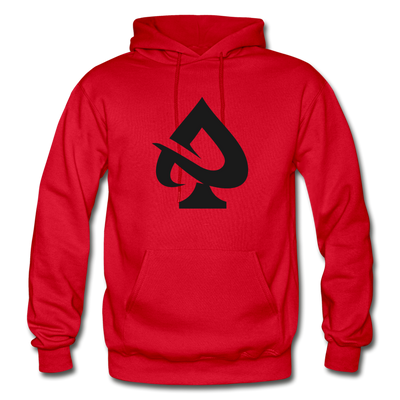 Abstract Spade Hoodie - red
