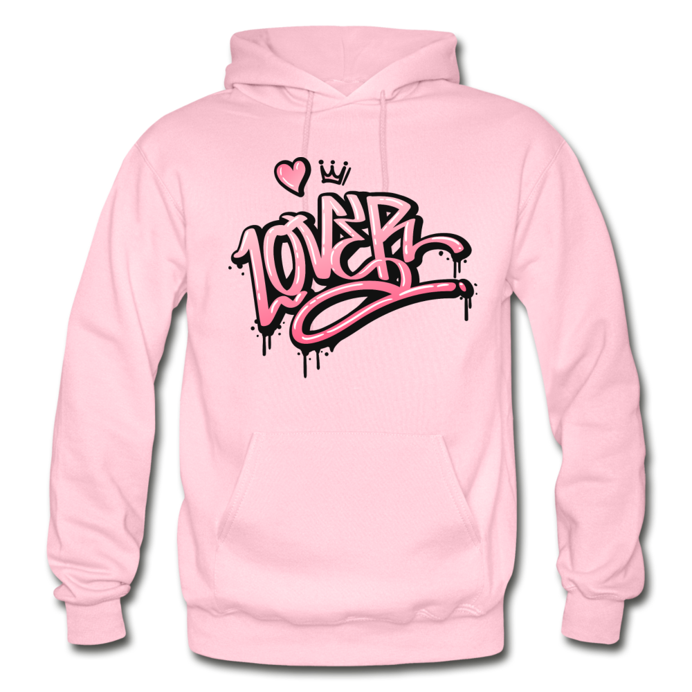 Lover Graffiti Hoodie - light pink