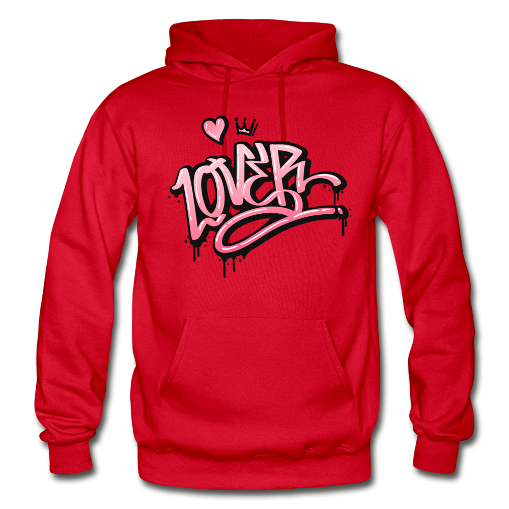 Lover Graffiti Hoodie - red