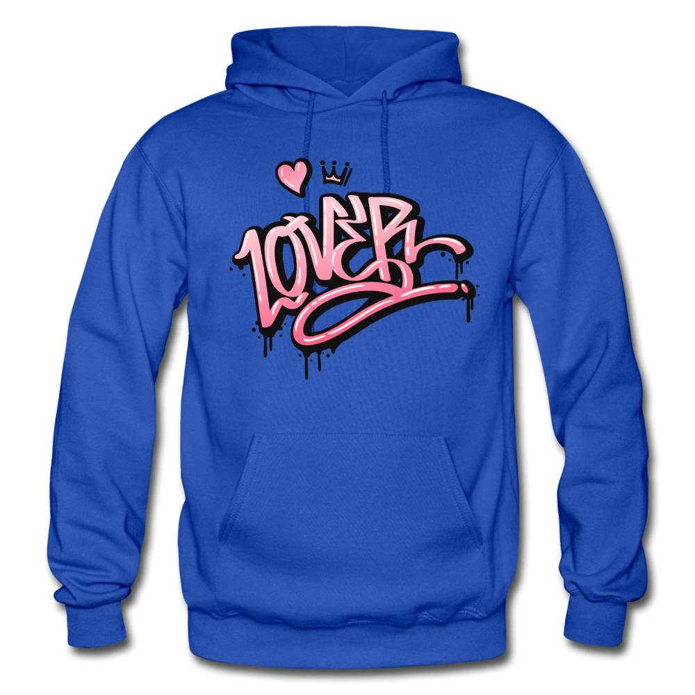 Lover Graffiti Hoodie - royal blue