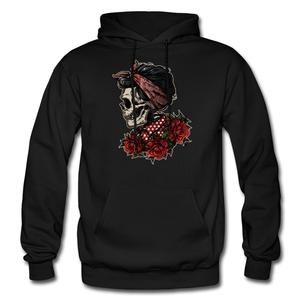 Girl Skull Hoodie - black