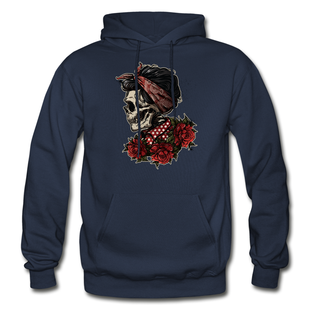 Girl Skull Hoodie - navy