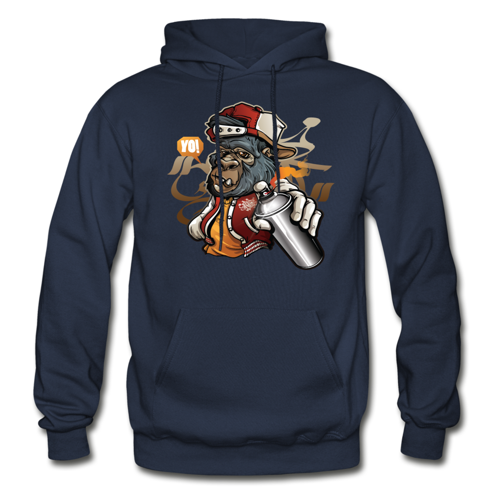 Hip Gorilla Graffiti Artist Hoodie - navy