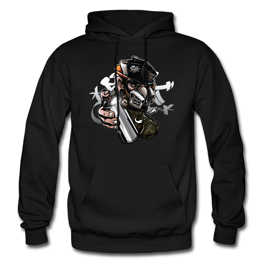 Graffiti Artist Mask Hoodie - black